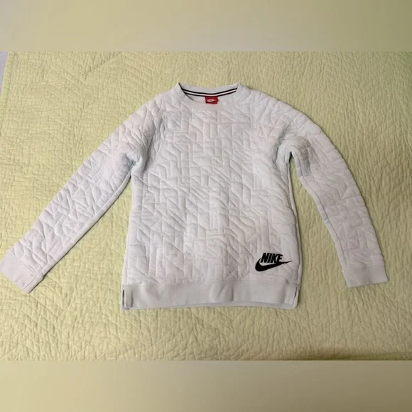 Nike Kids Quilted Sweatshirt “L” Top - Picture 1 of 6